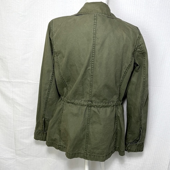 MADEWELL Army Olive Green Zip Up Military Fleet Utility Jacket - Size Small - Picture 5 of 13